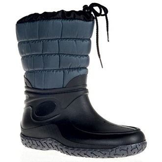 Women’s short rainboots with padded shaft, laces and faux fur lining