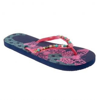 Women’s thong flip-flops decorated with beads - Mitsuko