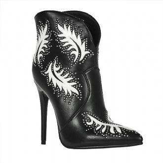 Women Western ankle boots with high heels