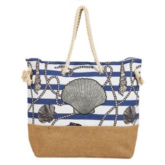 Τσάντα θαλάσσης κοχύλι με glitter - Mitsuko