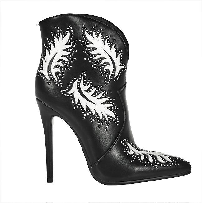 CHRISTIAN LOUBOUTIN Carapachoc 100 Spiked Leather Peep-toe Ankle Boots –  Shoes Post