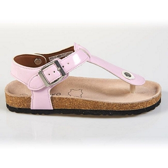 Toddlers’ synthetic thong sandals with leather inner sole - Mitsuko