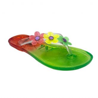 Παιδική σαγιονάρα πλαστική με τρεις διακοσμητικές μαργαρίτες - Mitsuko Παιδική σαγιονάρα πλαστική με τρεις διακοσμητικές μαργαρίτες - Mitsuko