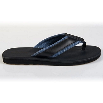 Men’s flip-flops with jean lining. Box packing - Mitsuko