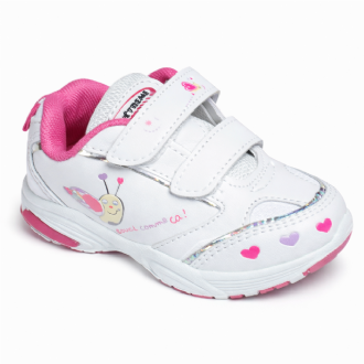 Αθλητικό υπόδημα παιδικό με αυτοκόλλητο κουμπώμα και σχέδιο σαλιγκαράκι