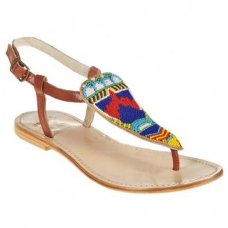 Leather ethnic sandals