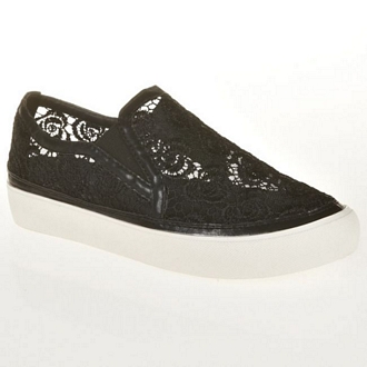 Lace slip ons 