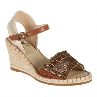 Wedge espadrilleswith sequins