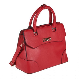 Women’s handbag with zipper with decorative front closure