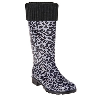 Women’s leopard rain boots