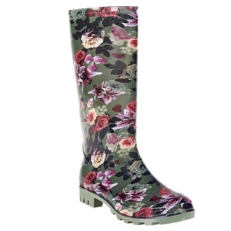 Women’s  floral rain boots