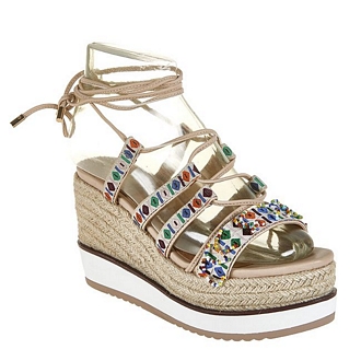 Women’s crochet platform sandals