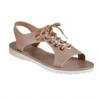 Women’s plastic sandal with laces - Mitsuko