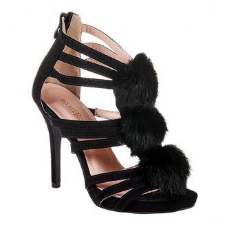Women’s dress sandals with fury details