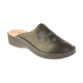 Italian slippers with leather inner sole - Mitsuko