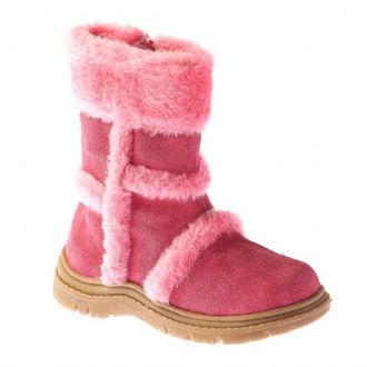 Babies short boots with fur decoration