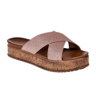 Women’s platform criss cross sandals