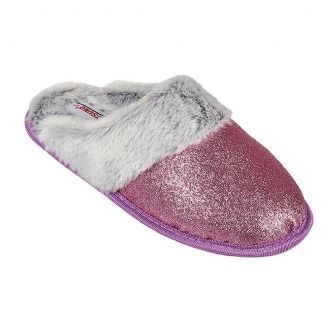Women slippers with glitter - Mitsuko
