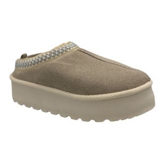 Παντόφλα μποτάκι flatform - Γκρι - Mitsuko