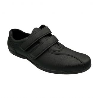 Ανδρικά μονόχρωμα sneakers - Μαύρο - Mitsuko