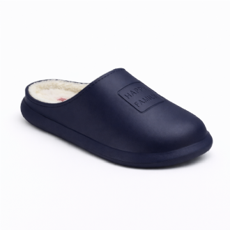 Ανδρική παντόφλα Happy family - Μπλε - Mitsuko Ανδρική παντόφλα Happy family - Μπλε - Mitsuko