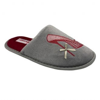 Γυναικεία παντόφλα με σχέδιο γόβα - Γκρι - Mitsuko