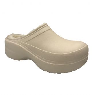 Γυναικεία παντόφλα σαμπό - Μπεζ - Mitsuko