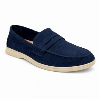 Ανδρικό casual μοκασίνι - Μπλε - Mitsuko Ανδρικό casual μοκασίνι - Μπλε - Mitsuko