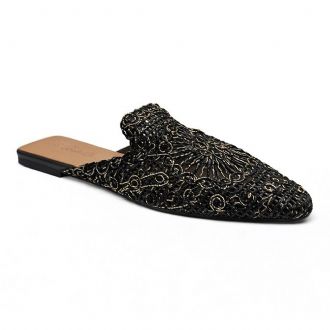 Mule flat μοκασίνι - Μαύρο