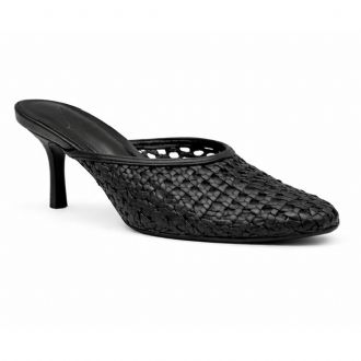 Mule γοβα με χαμηλό τακούνι - Μαύρο