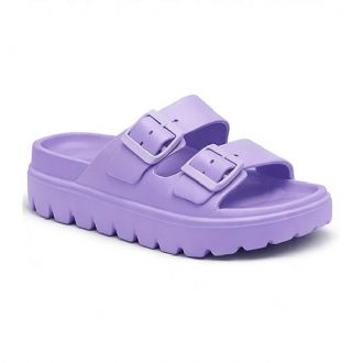 Σαγιονάρα flatform με δύο λουριά - Λιλά - Mitsuko