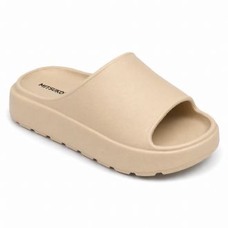 Γυναικεία δίσολη σαγιονάρα - Μπεζ - Mitsuko